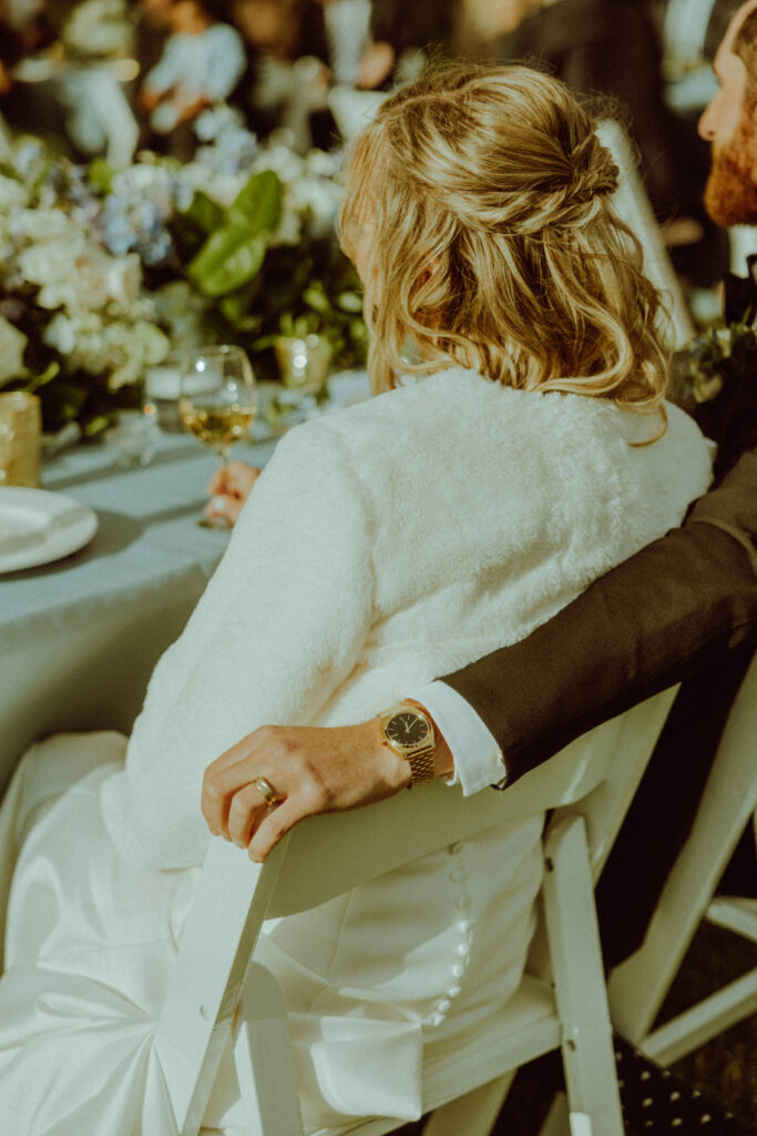 elegant wedding reception in oregon