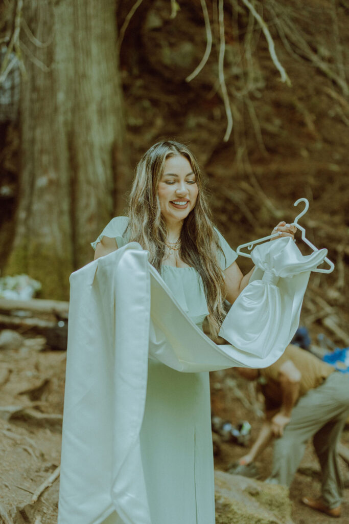 proxy falls elopement ceremony in bend oregon