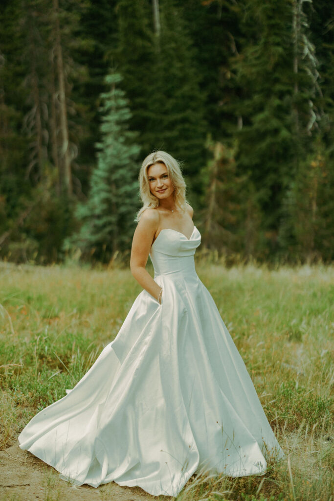 forest photo at crater lake destination elopement in oregon 