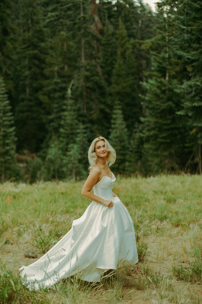 forest photo at crater lake destination elopement in oregon 