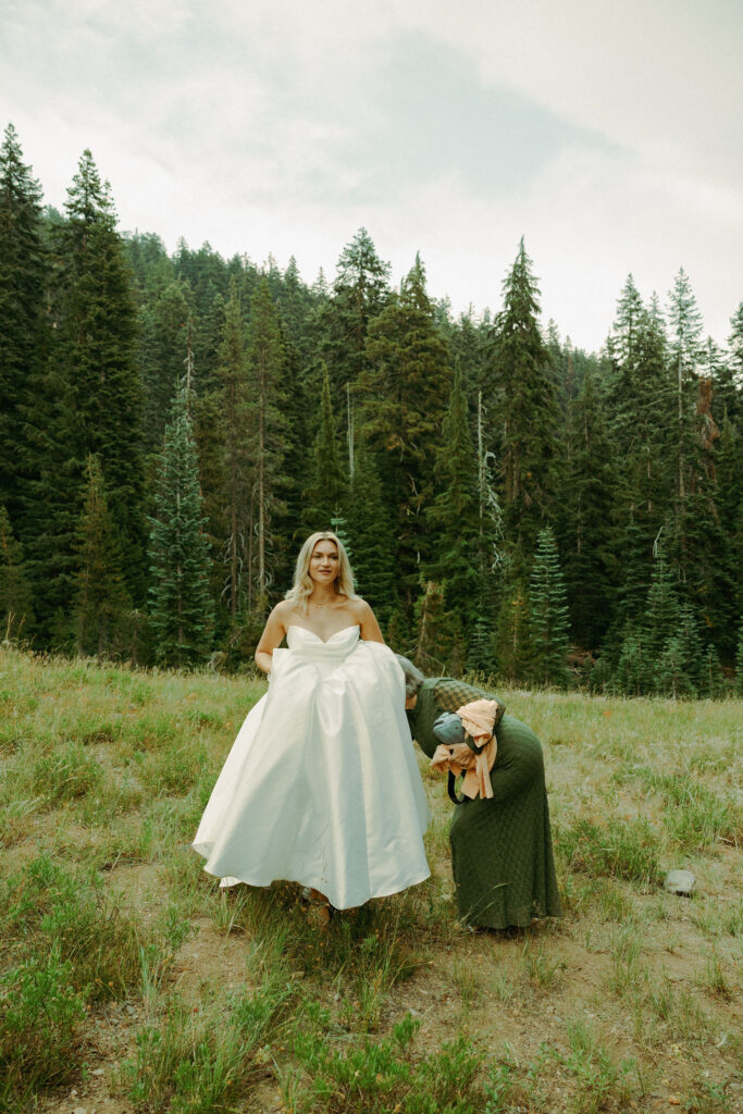 forest photo at crater lake destination elopement in oregon 